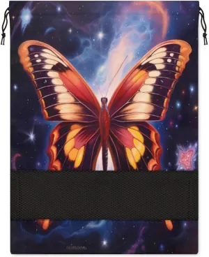 Beautiful Butterfly Galaxy Shoe Bag for Travel Foldable Sport Shoe Storage Packing Organizer Golf Gym Dance Pointe Shoe Bags With Zipper Unisex Shoe Pouch For Men & Women