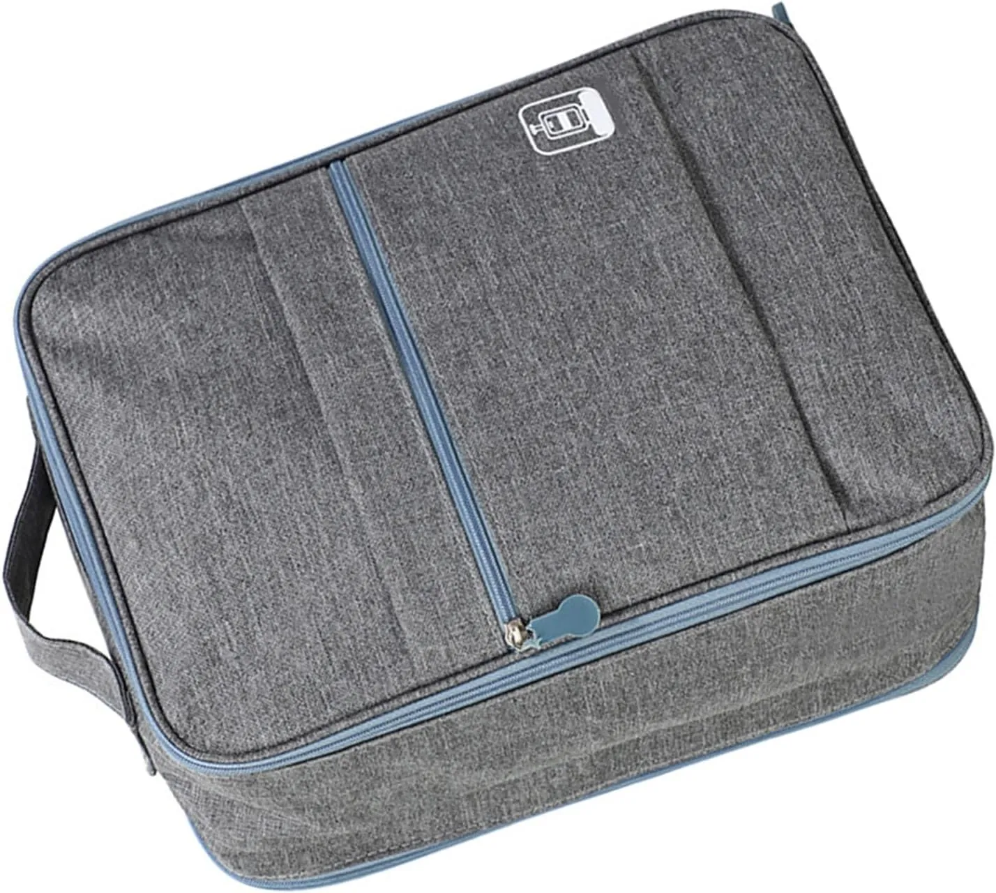 Hangable Suitcase Folding Shoe Bag Travel Shoe Storage Bag Shoe Storage Bag Waterproof Portable Multifunctional Travel Shoe Bag for Business Travel (Grey)