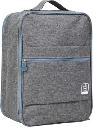 Hangable Suitcase Folding Shoe Bag Travel Shoe Storage Bag Shoe Storage Bag Waterproof Portable Multifunctional Travel Shoe Bag for Business Travel (Grey)