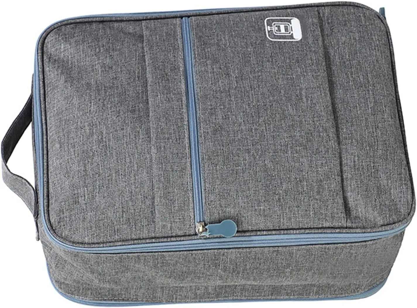 Hangable Suitcase Folding Shoe Bag Travel Shoe Storage Bag Shoe Storage Bag Waterproof Portable Multifunctional Travel Shoe Bag for Business Travel (Grey)