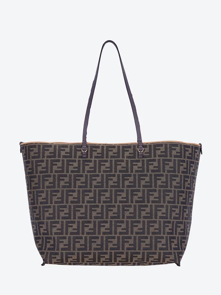 Roll large pequin jacquard handbag