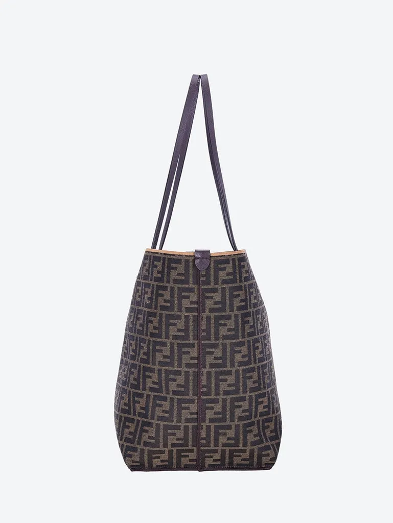 Roll large pequin jacquard handbag