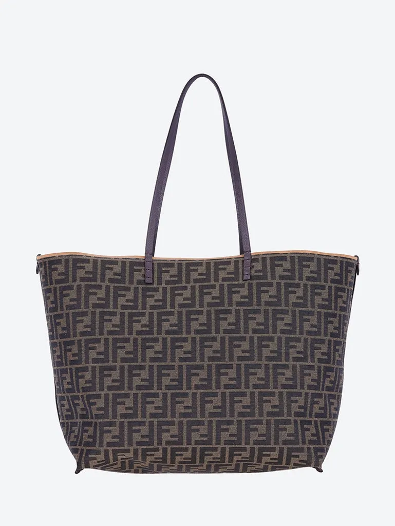Roll large pequin jacquard handbag