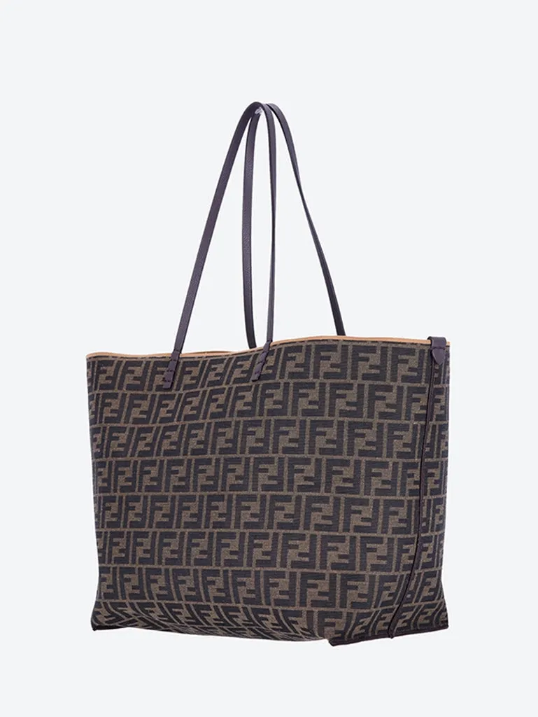 Roll large pequin jacquard handbag